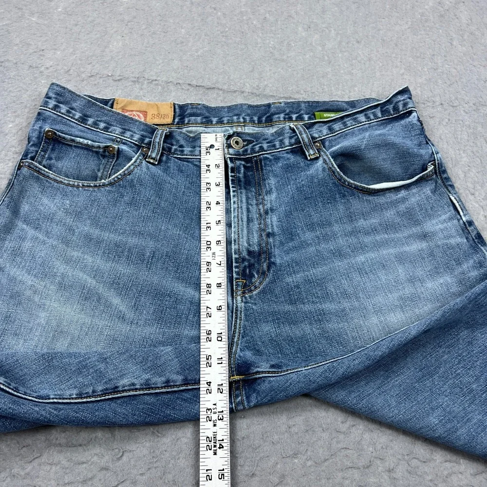 Gap 1969 Jeans Mens 38x30 Standard Fit 54023 Blue Medium‎ Authentic Wash Denim